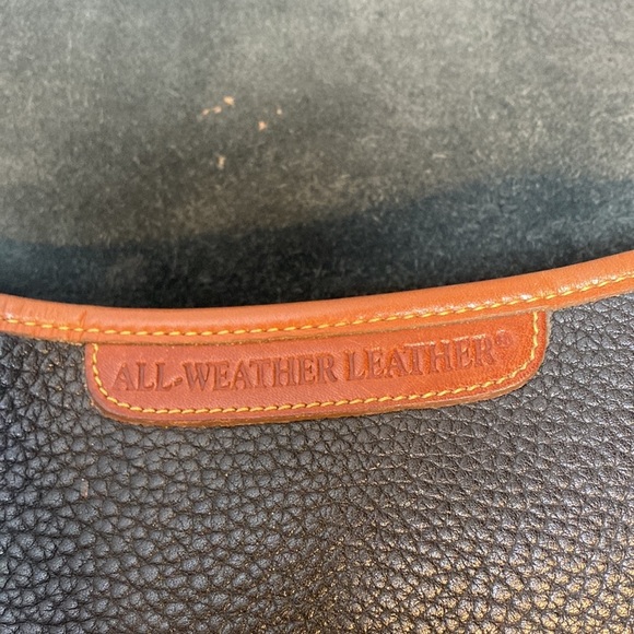 Vintage Dooney & Bourke All Weather Leather Essex Handbag USA pebbled black - Picture 12 of 14